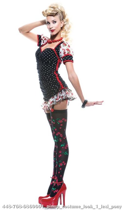 Pinup Girl French Kiss Adult Costume