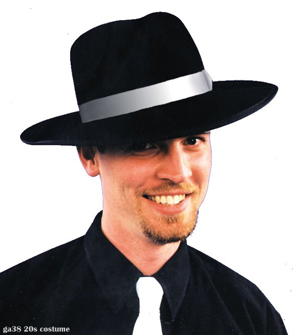 Black Zoot Suit Hat - Click Image to Close