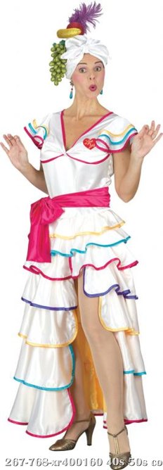 I Love Lucy Rumba Dress Adult Costume - Click Image to Close