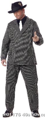 Gangster Plus Size Adult Costume - Click Image to Close