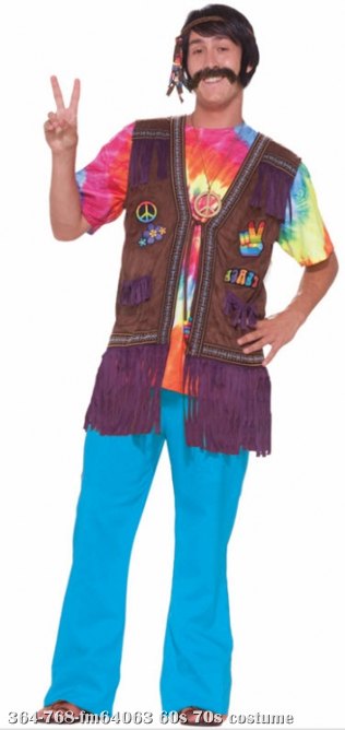 Hippie Peace Vest - Click Image to Close