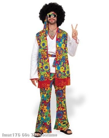 Hippie Dippie Man Adult Costume - Click Image to Close