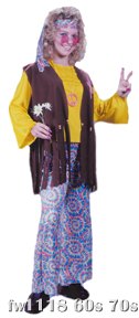 Hippie Chick Adult Costume - Click Image to Close