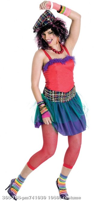 She's So 80's Adult Costume Small - Click Image to Close