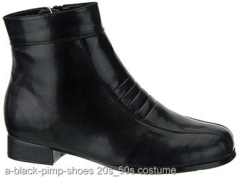 Men's 1960's Black Shoes - Click Image to Close
