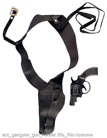 Gangster Gun with Holster - Click Image to Close