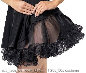 Black Lace Petticoat - Click Image to Close
