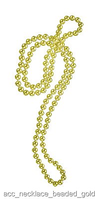 Beaded Gold Necklace - Click Image to Close