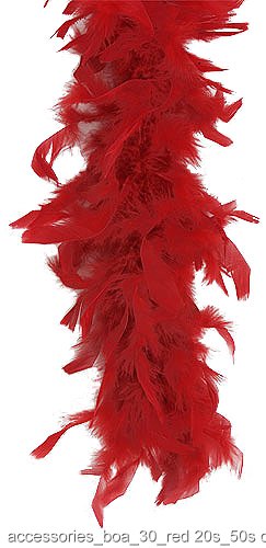 Red 40 Gram Feather Boa - Click Image to Close