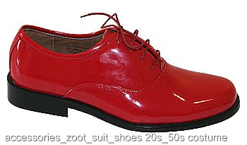 Men's Red Gangster Shoes - Click Image to Close