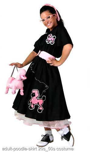 Adult Deluxe Poodle Skirt Costume - Click Image to Close