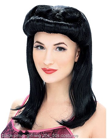 Pin Up Girl Wig - Click Image to Close