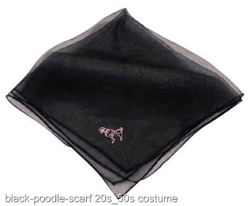 Black Poodle Scarf - Click Image to Close