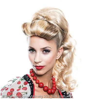 Pin Up Girl Ponytail Wig