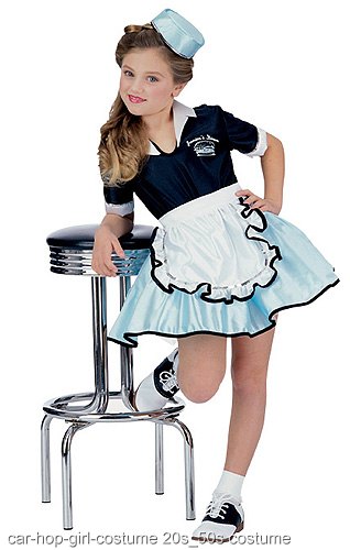 Kids Car Hop Girl Costume