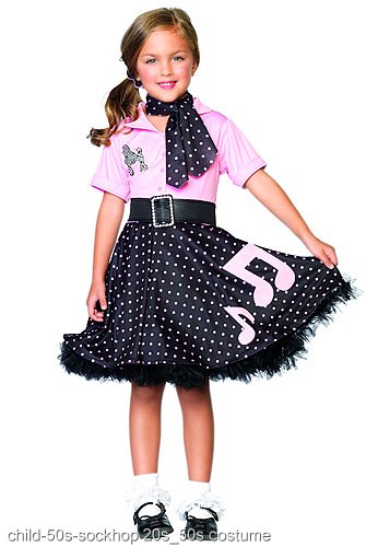 Child 50s Sockhop Costume - Click Image to Close