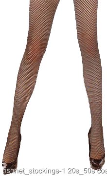 Black Plus Size Fishnet Stockings - Click Image to Close