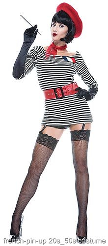 French Pin Up Girl Costume - Click Image to Close