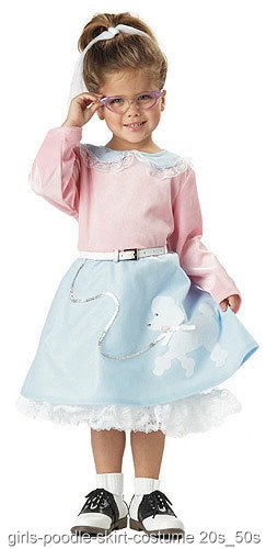 Toddler Poodle Skirt Costume - Click Image to Close