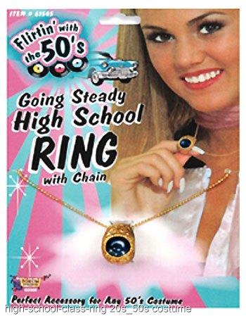 High School Class Ring Necklace - Click Image to Close