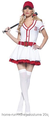 Sexy Vintage Baseball Costume - Click Image to Close