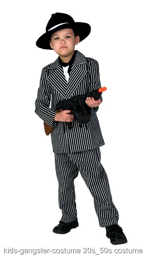 Kids Deluxe Gangster Costume - Click Image to Close