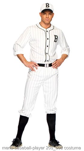 Mens Baseball Uniform Costume - Click Image to Close