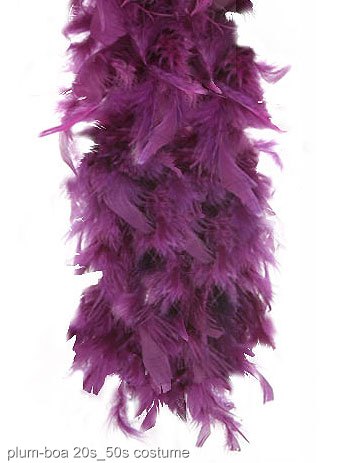 80 Gram Plum Boa - Click Image to Close