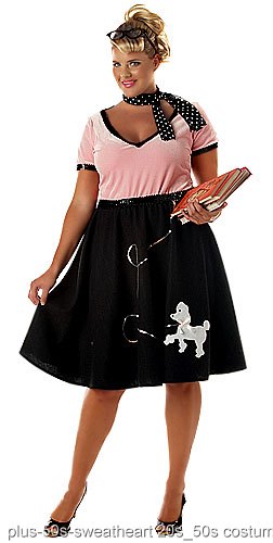 Plus Size 50s Sweetheart Costume - Click Image to Close