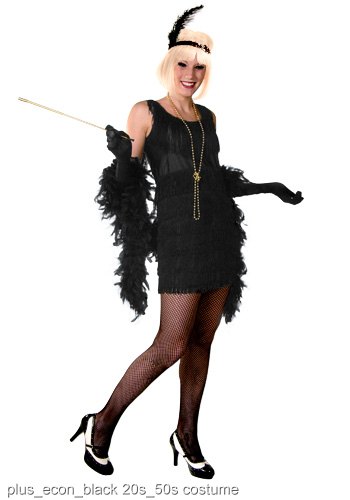 Plus Size 1920's Flapper Costume - Click Image to Close