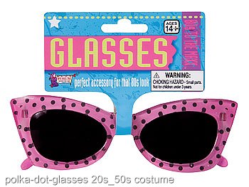 80s Polka Dot Glasses - Click Image to Close