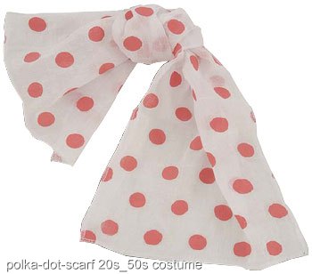 Polka Dot Scarf - Click Image to Close