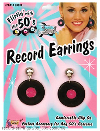 Record Earrings - Click Image to Close