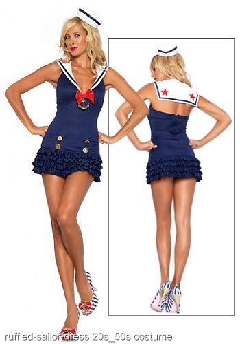 Ruffled Sailor Dress Costume