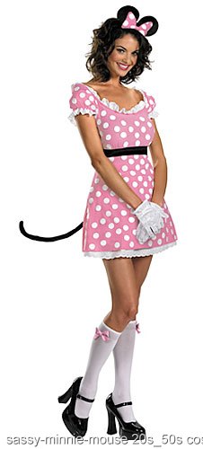 Adult Sassy Minnie Mouse Costume - Click Image to Close