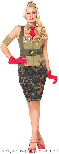 Army Pin Up Girl Costume - Click Image to Close