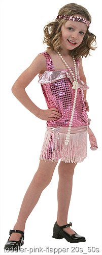 Pink Toddler Flapper Costume - Click Image to Close