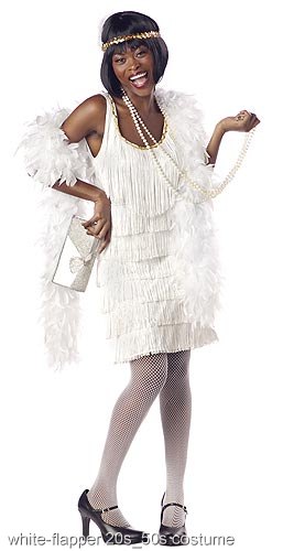 White Fashion Flapper - Click Image to Close