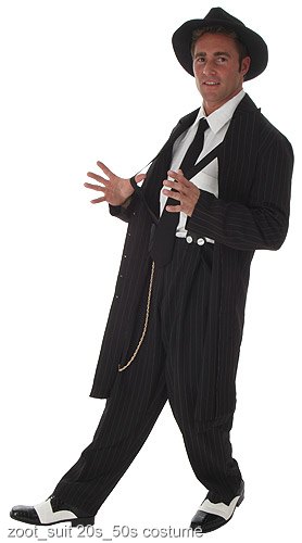 Black Zoot Suit Costume