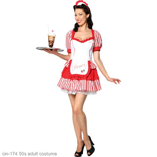 Diner Delight Adult Costume - Click Image to Close