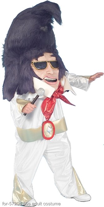 Rock n Rollin Elvis Oversized Parade Costume - Click Image to Close