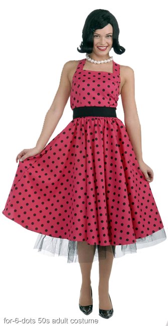 Pretty in Polka Dots Adult 50s Costume - Click Image to Close