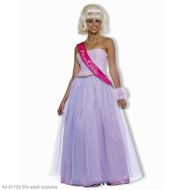 50s Prom Queen Adult Costume - Click Image to Close