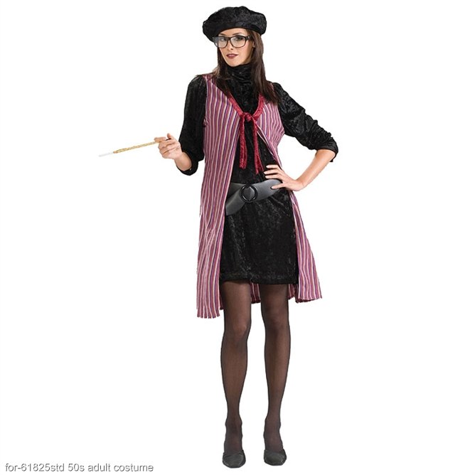 Adult Beatnik Chick Costume - Click Image to Close