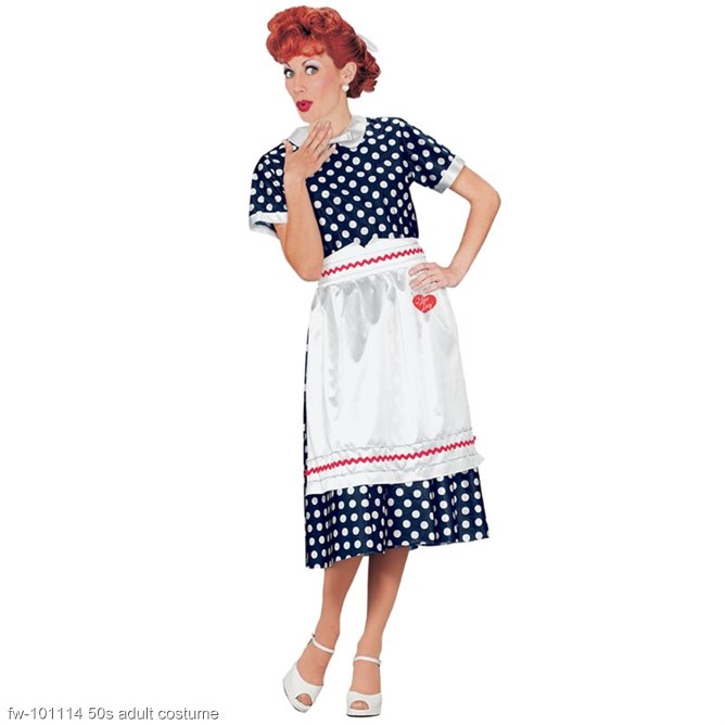 I Love Lucy Adult Costume - Click Image to Close