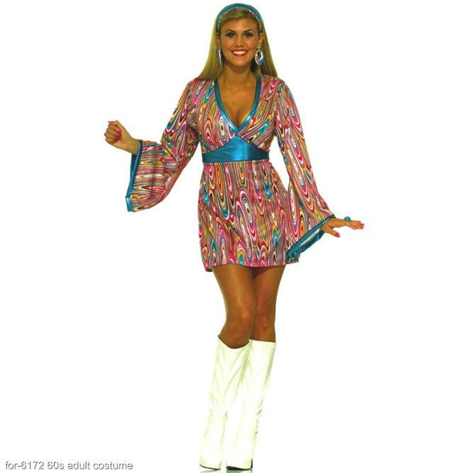 60s Revolution Wild Swirl Dress