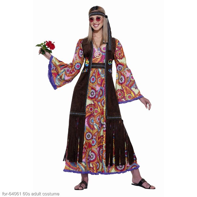 Love Child Hippie Adult Costume - Click Image to Close