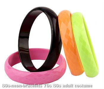 80s Neon Bracelets - Click Image to Close