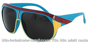 Technicolor 80s Sunglasses - Click Image to Close