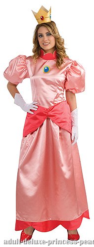 Adult Deluxe Princess Peach Costume - Click Image to Close